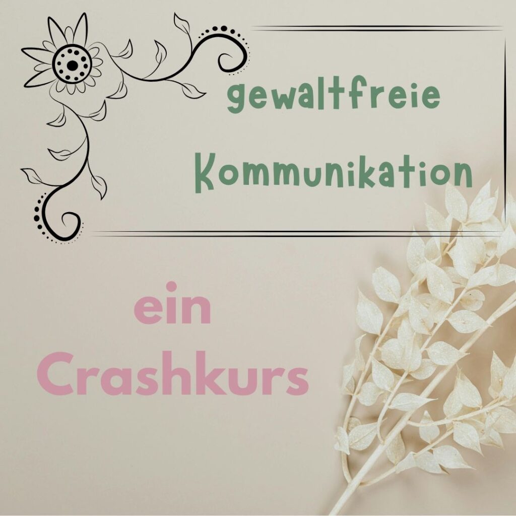 Gewaltfreie Kommunikation, ein Crashkurs